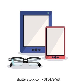 Hipster stuff digital design, vector illustration eps 10