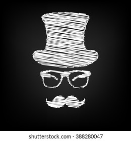 Hipster style accessories design