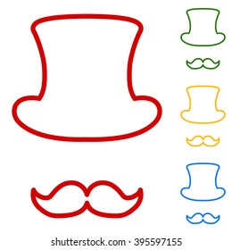 Hipster style accessories design