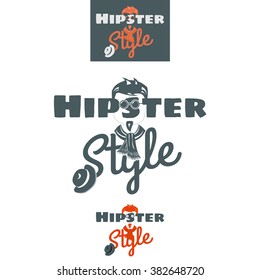Hipster style - banner for fashion shop, vector illustration
