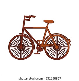 hipster style bicycle icon vector illustration design