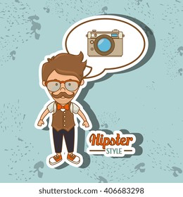 hipster style  design 