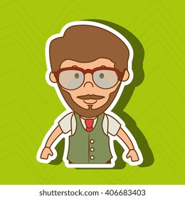 hipster style  design 
