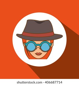 hipster style  design 