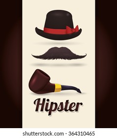 Hipster style design icon