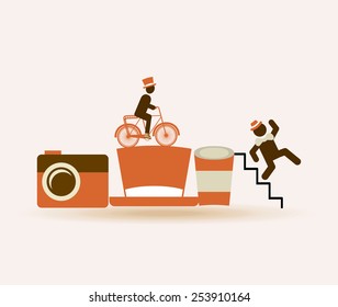 hipster style design, vector illustration eps10 graphic 