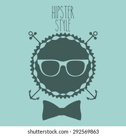Hipster style design, vector illustration eps 10