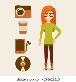 hipster style design, vector illustration eps10 graphic 