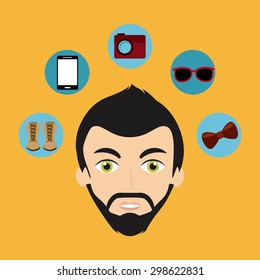 hipster style design, vector illustration eps10 graphic 