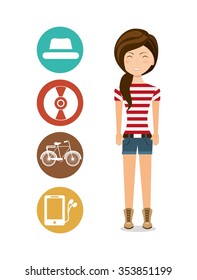 hipster style design, vector illustration eps10 graphic 