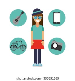 hipster style design, vector illustration eps10 graphic 