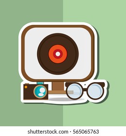 Hipster style design , vector illustration