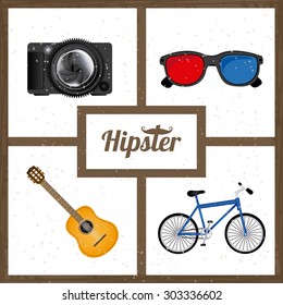 Hipster Style digital design, vector illustration eps 10
