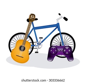 Hipster Style digital design, vector illustration eps 10