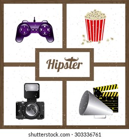 Hipster Style digital design, vector illustration eps 10