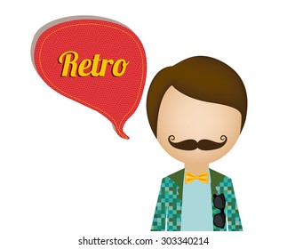 Hipster Style digital design, vector illustration eps 10