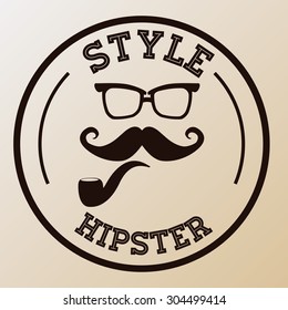 Hipster Style digital design, vector illustration 10 eps graphic