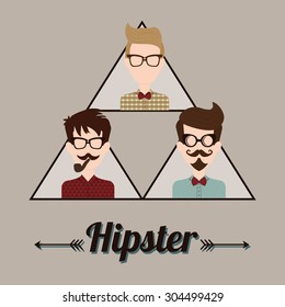 Hipster Style digital design, vector illustration 10 eps graphic