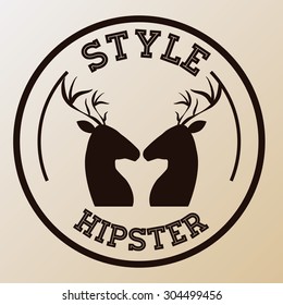 Hipster Style digital design, vector illustration 10 eps graphic