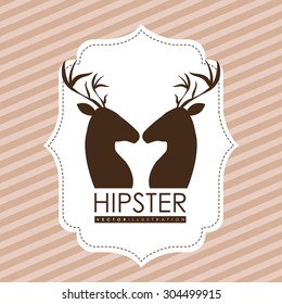 Hipster Style digital design, vector illustration 10 eps graphic