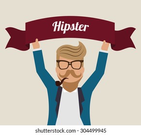 Hipster Style digital design, vector illustration 10 eps graphic