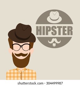 Hipster Style digital design, vector illustration 10 eps graphic