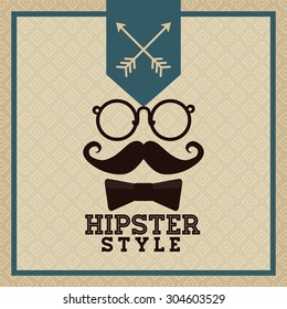 Hipster Style digital design, vector illustration 10 eps graphic