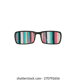 Hipster style glasses