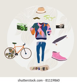 Hipster style how to be a hipster set