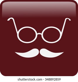 Hipster style icon.