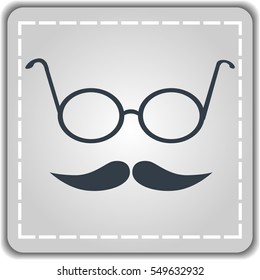 Hipster style icon.