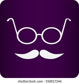 Hipster style icon.