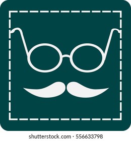Hipster style icon.