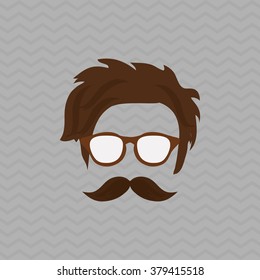 Hipster style icon design 