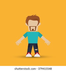 Hipster style icon design 
