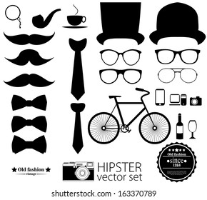 Hipster style icon set