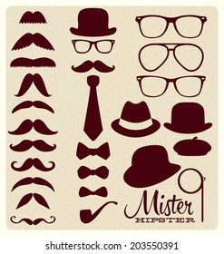 Hipster style icon set 