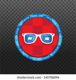 hipster style label