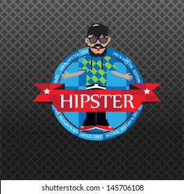 hipster style label