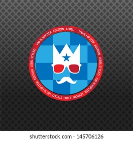 hipster style label