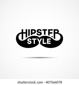 Hipster style logo template design. Vector illustration.