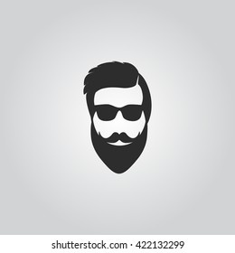 Hipster style man illustration