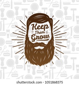 Hipster style man, keep them grow