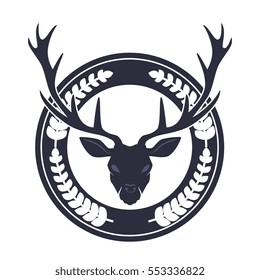hipster style reindeer frame