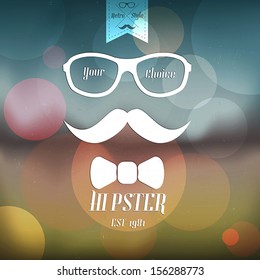 Hipster style. Retro poster. Vector