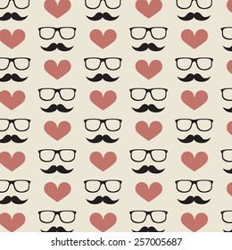 Hipster, stylish pattern. Vector art.