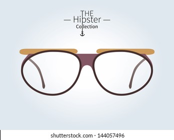 Hipster sunglasses, Hipster man. Vector illustration.