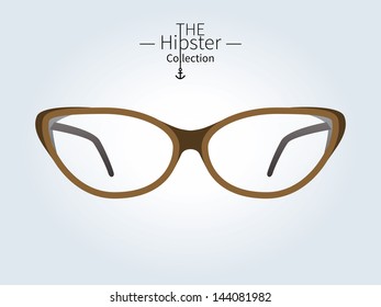 Hipster sunglasses, Hipster man. Vector illustration.