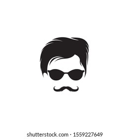Hipster symbol logo design vector image