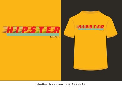 Hipster T- Shirt Desing vector illustration